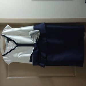 Dress - Navy Blue/White, also get a free $1.00 bill